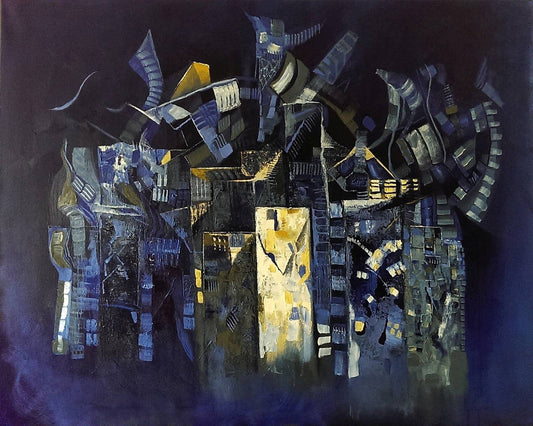 Pintura abstracta en acrílico | Babel | Maricarmen Bigler