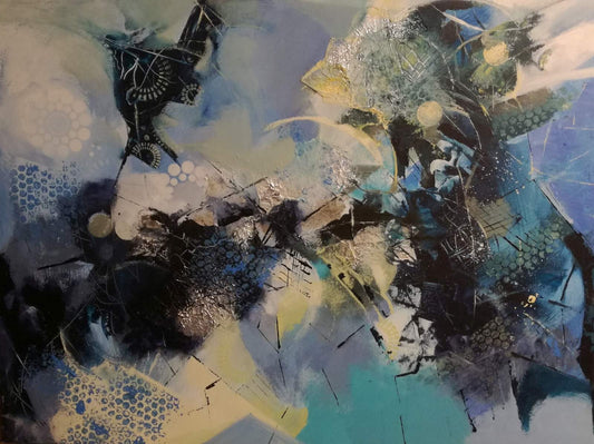 Pintura abstracta en acrílico | Pareja | Maricarmen Bigler