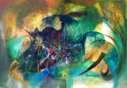 Abstract acrylic painting |Creation| Maricarmen Bigler