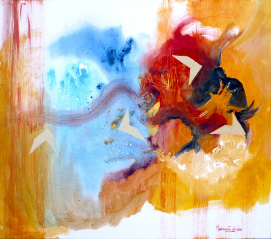 Pintura abstracta en acrílico | Experiencia Astral | Maricarmen Bigler