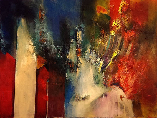 Pintura abstracta en acrílico | El Susurro | Maricarmen Bigler