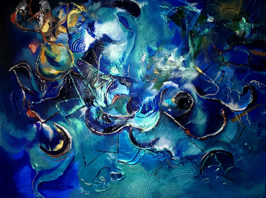 Pintura abstracta en acrílico | Nueva Dimensión | Maricarmen Bigler