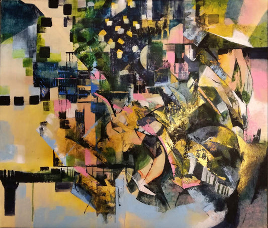 Pintura abstracta en acrílico | Oryza | Maricarmen Bigler