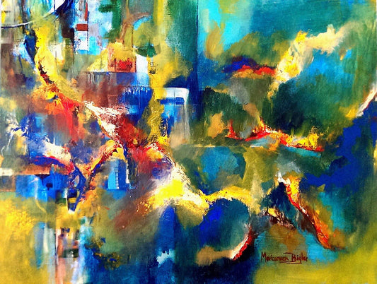 Pintura abstracta en acrílico | Libertad de pasión | Maricarmen Bigler