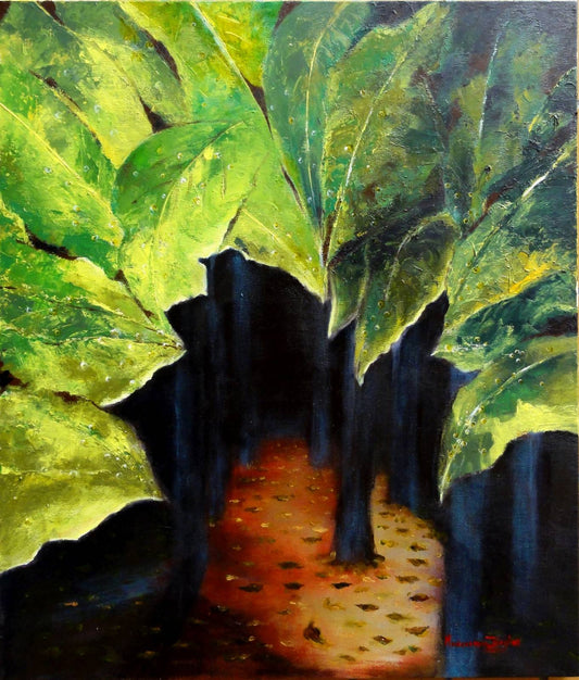 Pintura abstracta en acrílico | Selva | Maricarmen Bigler